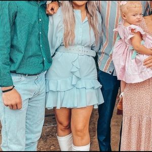 Revolve baby blue dress size L